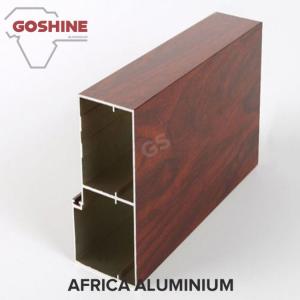 China Unique Emulation Wood Finish Aluminium Profiles Composite Panel Rectangle Shape wholesale