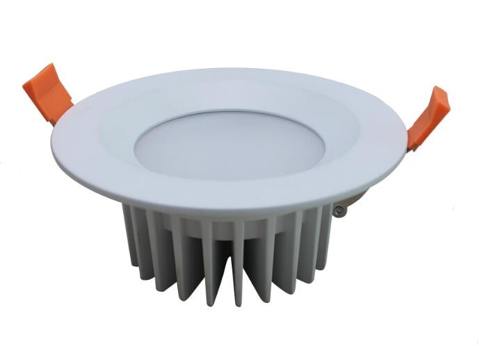 China 10W Waterproof SMD LED Downlight IP65 Aluminum White Milky Cover 800LM wholesale