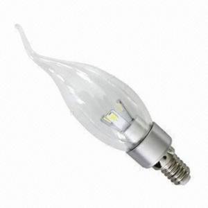 China E14 LED Bulb with 4W Power and 100 to 240V AC Input Voltage wholesale