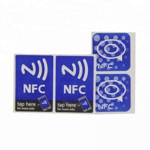 China ISO14443A Rewritable Nfc Smart Tags / Adhesive Waterproof Nfc Stickers wholesale