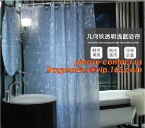 China Mould Proof Waterproof white and black trellis design pvc custom bath curtain printed shower curtain, High quality Polye wholesale