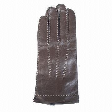 China Leather Fashionable Gloves, Suitable for Men wholesale