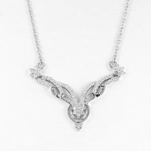 China Mens 925 Sterling Silver Necklaces 4.82g Antler Rope Chain wholesale