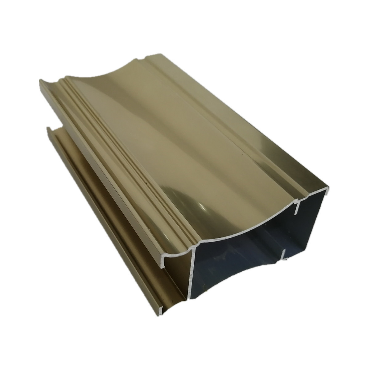 China 6063 OEM Customized 6m Machined Golden Polished Aluminium Profiles for Building Decoration wholesale