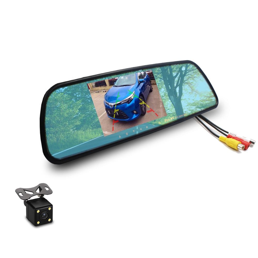 China Waterproof Night Vision 1080p Backup Camera and Rear View Mirror with 5 Inch LCD Monitorr/ Remote Control wholesale