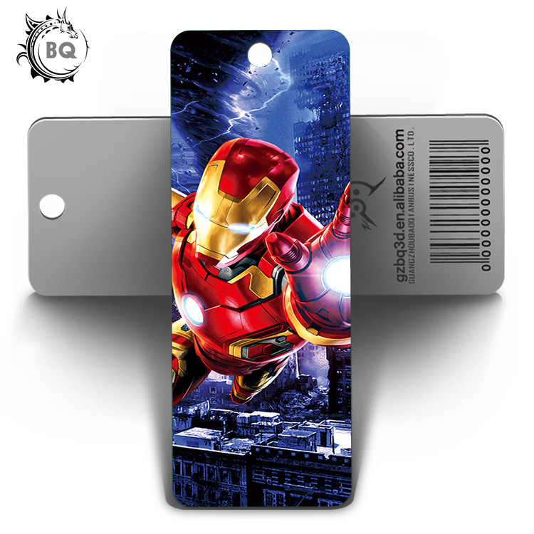 China 5.8X15.5CM 3D Lenticular Bookmark With Display For Students / Kids wholesale