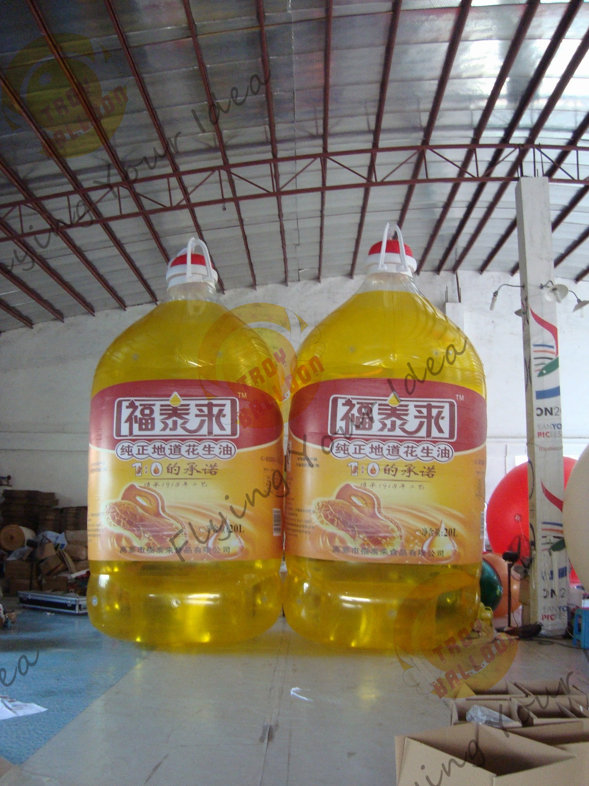 China Promotional Inflatable Product Replicas Oil Packing Bottle For Shopping Mall wholesale