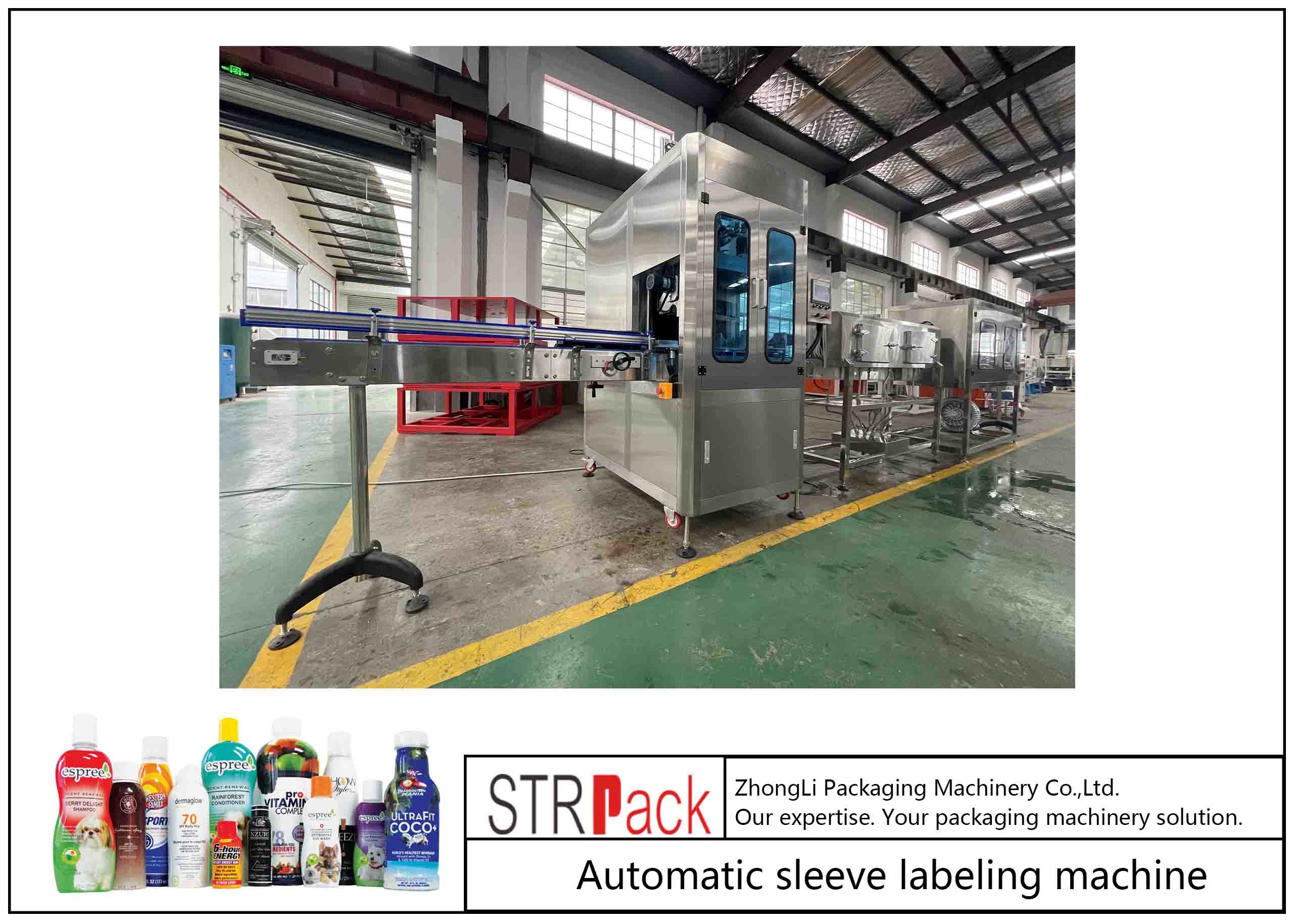 China Steam Tunnel Shrink Sleeve Applicator Automatic Heating Bottle Labeling Machine wholesale