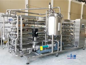 China Big Capacity Juice Beverage Milk Sterilizer Machine Heat Energy By Steam wholesale