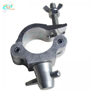 China Single Silver Black Aluminum Truss Clamp For 48mm To 52mm Round Pipe wholesale