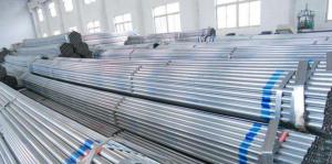 China BS 1387/ ASTM A53 Hot dipped galvanized round steel pipe/GI Pre Galvanized Steel Pipe/galvanized seamless steel pipe wholesale