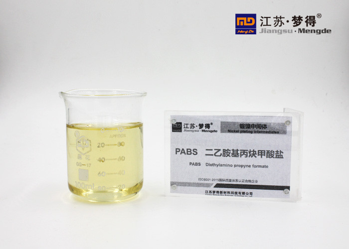 China PABS Bright Nickel Plating Solution , Diethylaminopropyne Formate Cas 125678 52 6 wholesale