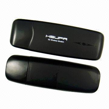 China 3G Wireless Modem with 7.2Mbps DL/384kbps UL Speed and Qualcomm MSM6280 Chipset, Runs on Mac/Android  wholesale