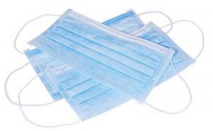 China Earloop Style 3 Ply Non Woven Face Mask  , Disposable Blue Mask Anti Virus wholesale