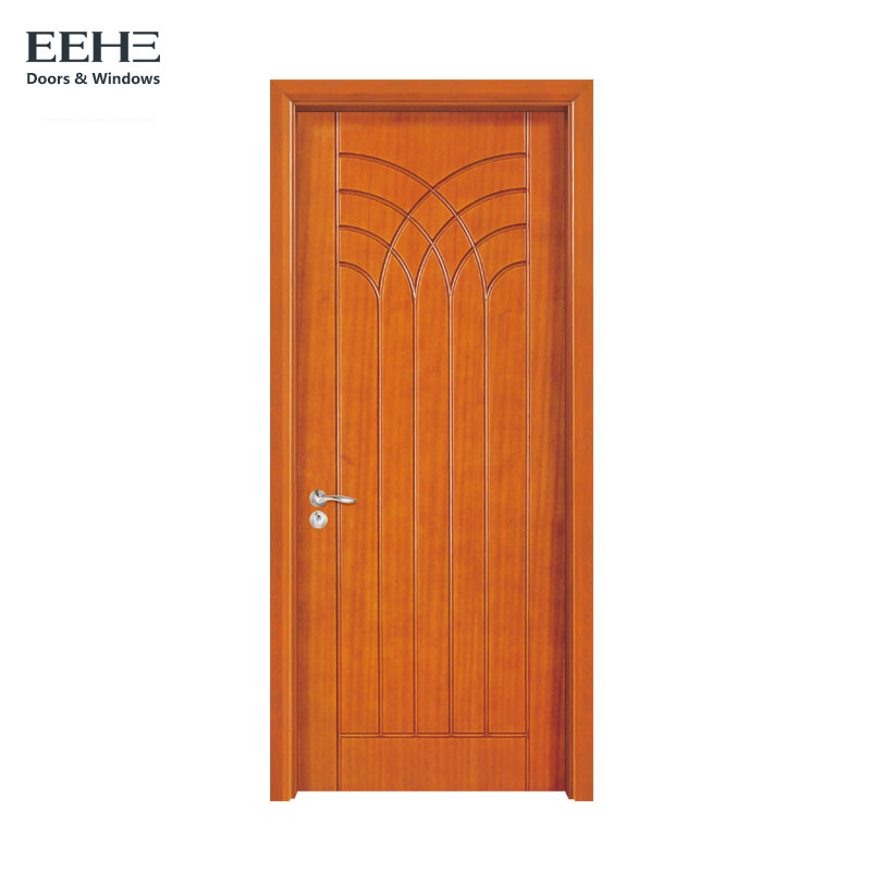China Yellow Prehung Hollow Core Timber Door Finish Painting Surface SGS Certificate wholesale