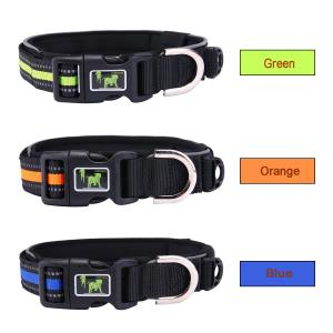 China Military Lightweight Puppy Collar Reflective Hunting Dog Collars S-Xl ODM With Logo wholesale