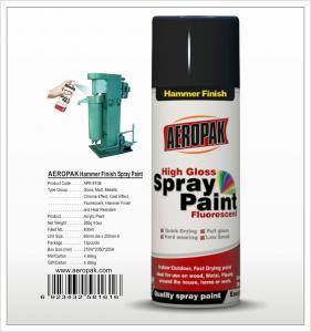 China Aeropak  aerosol can 400ml 10oz Hammer Finish spray paint with all colors wholesale
