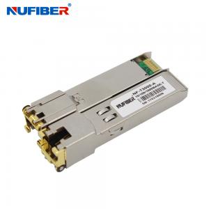 China 10 100 1000Base-T RJ45 Copper 100M DDM Ethernet SFP Module wholesale