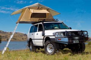China Easy On 4x4 Roof Top Tent Stainless Steel Pole Material For 2 Person wholesale