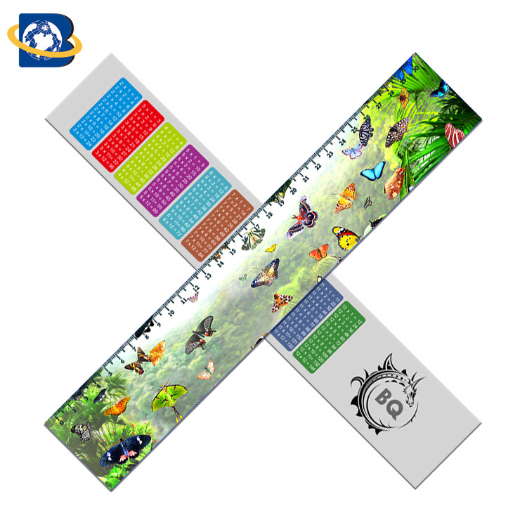 China Straight 3D Lenticular Ruler For Promotional Gift Stationery Custom Shape wholesale