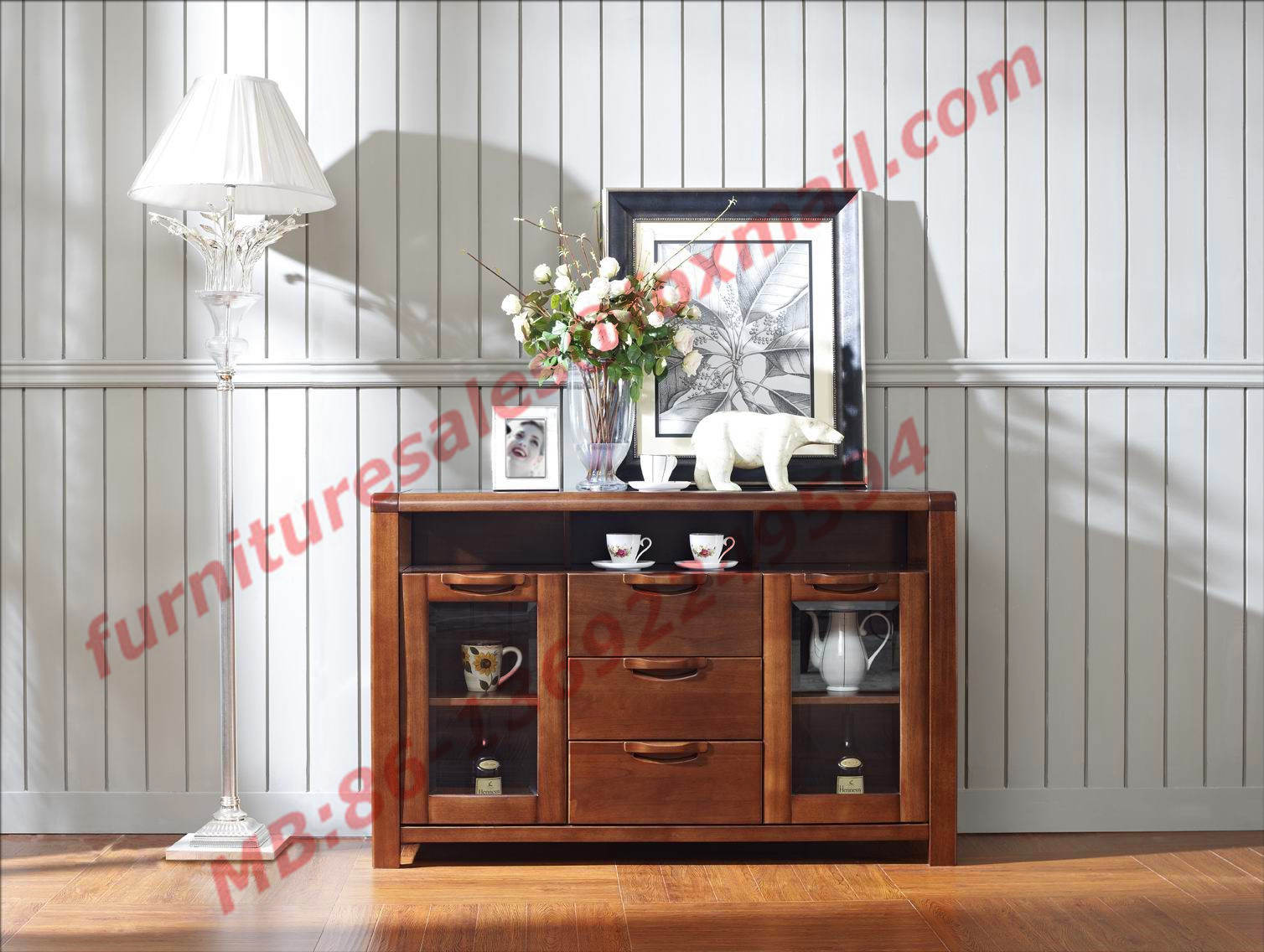 China Solid Wooden Dining Side Cabinet in Buffets & Sideboards wholesale
