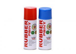 China Colorful Red / Blue Yellow Rubber Spray Paint 400ML For Car Shield And Tire wholesale