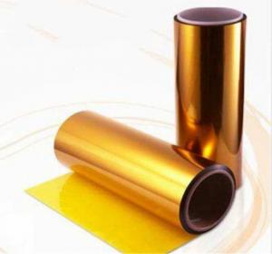 China Golden Color 0.025mm Thick 514mm Wide Polyester Film Paper wholesale