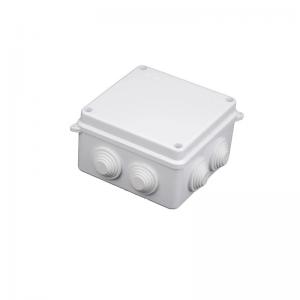 China IP65 ABS Wall Mounted Electrical Junction Box 100x100x70mm With Knockouts Stopper wholesale