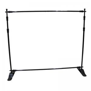 China Large Graphic Adjustable Display Stand , Backwall Telescopic Backdrop Stand wholesale