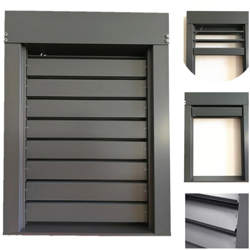 China Exterior 6063 Aluminium Louvered Swing Hinged Door For Office wholesale