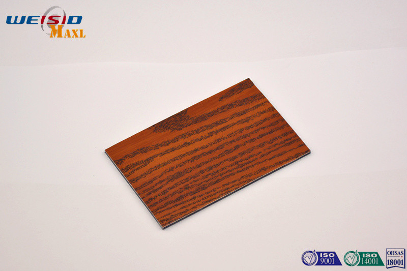 China Aluminium Composite Decorative Metal Wall Panels Interior Wood Grain Looking wholesale