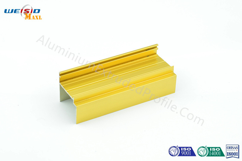 China Mirror Face Chemical Polishing Aluminium Profiles , C type Door Aluminum Extruded Shapes wholesale