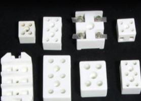 China White 2 Or 3 Pole 24A Steatite Ceramics Terminal Block Connector Insulators wholesale