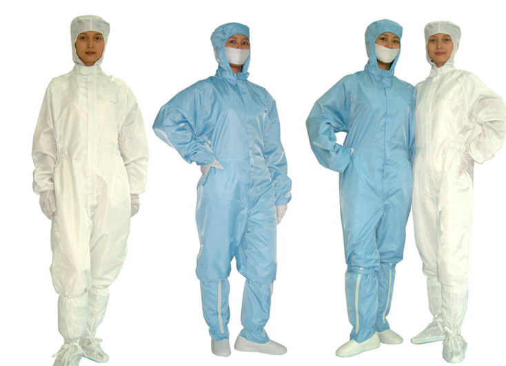 China Laundering Durability Clean Room Garments Dust proof ESD Anti Static Coverall wholesale