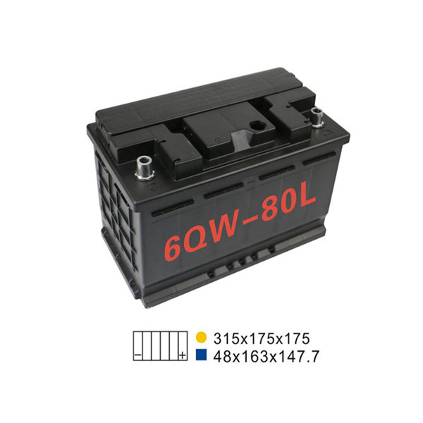 China 20HR 75AH 660A 6 Qw 80L Car Battery For Start Stop 311*175*175mm wholesale