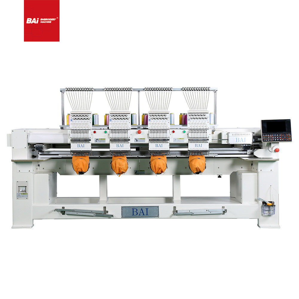 China 1200rpm Commercial Hat Embroidery Machine 12 Needle 4 Head Embroidery Machine wholesale
