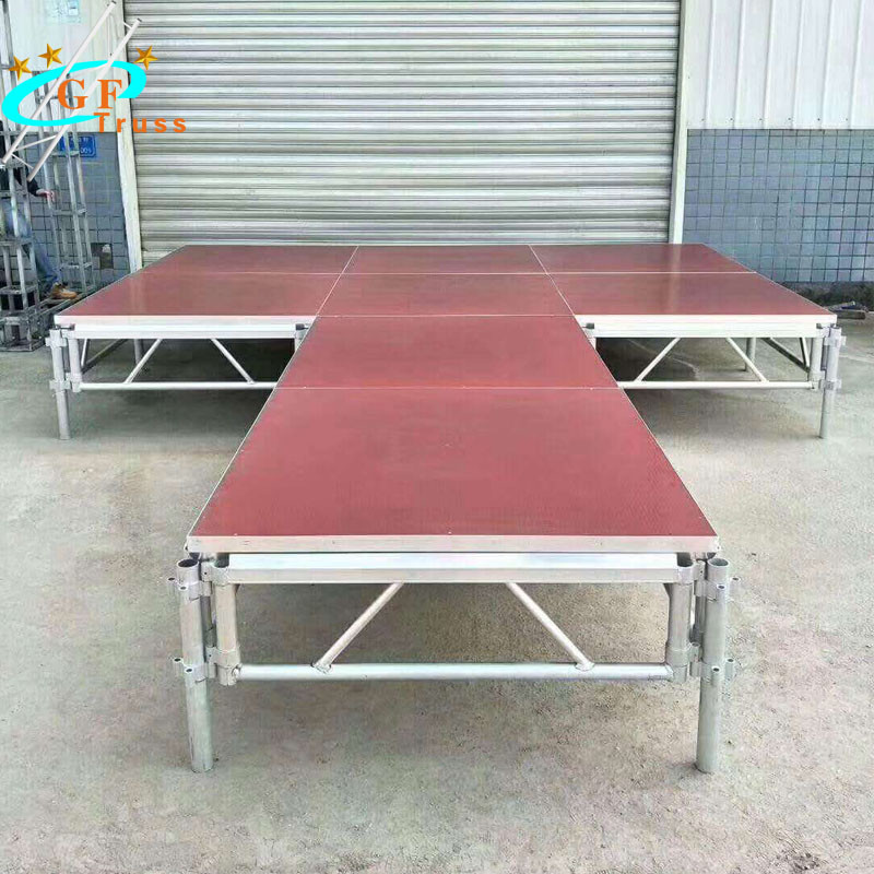 China Outdoor Stage Design Movable Truss Stage Aluminum Leg Stage Platform wholesale