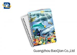 China Eco Friendly Paper 3D Lenticular Notebook Ocean / Animal Pattern With Spiral wholesale