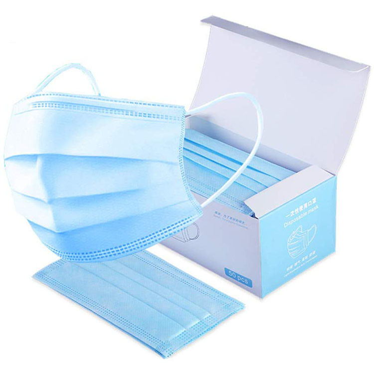 China High Filter Efficiency Disposable Mouth Mask With Adjusted Nose Clip wholesale