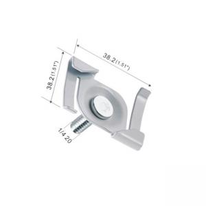 China Z Twist On Metal Ceiling Clip Iron Material White / Nickel / Chrome Finished YW86419 wholesale