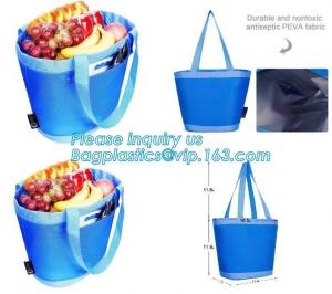 China promotional 16 cans insulated cooler tote bag outdoor picnic lunch freezable bag for camping beach travel bags, bagplast wholesale