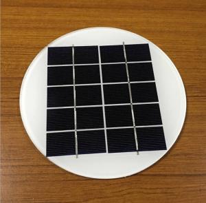 China Better Houseware 5V 2W Dia158MM Diameter Round Circle Mono Photovoltaic Glass Laminated Solar Panel wholesale