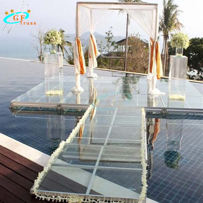 China Aluminum Acrylic Glass Mobile Stage Platform For Concert Events wholesale