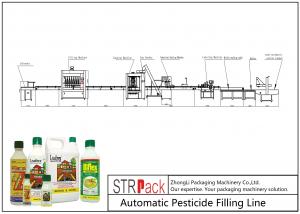 China Full Automatic Bottle Filling Line Pesticide Aerosol Filling Line 220V 50HZ Voltage wholesale