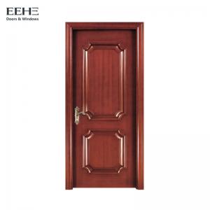 China Single Leaf Solid Wood French Doors Interior , Waterproof Solid Core Timber Doors wholesale