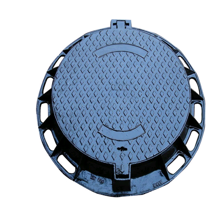 China EN124 D400 Ductile Iron Manhole Cover / Sand Casting Round Manhole Covers wholesale