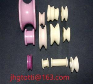 China Wire Guiding 95% Alumina Ceramic Eyelets Pink White Purple For Textile Machine wholesale