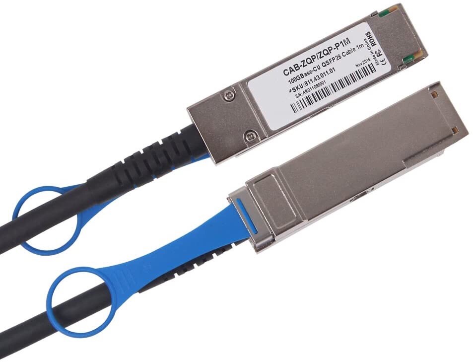 China 100G QSFP28 AOC DAC Cable Direct Attached 7 Meters 100GBASE-CR4 Low Crosstalk wholesale