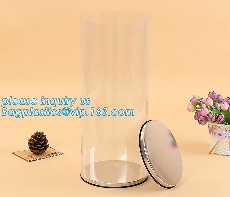 China clear PVC PET can for food canning,Customized round clear paint can with tin lid,paint can with tin top & bottom and han wholesale