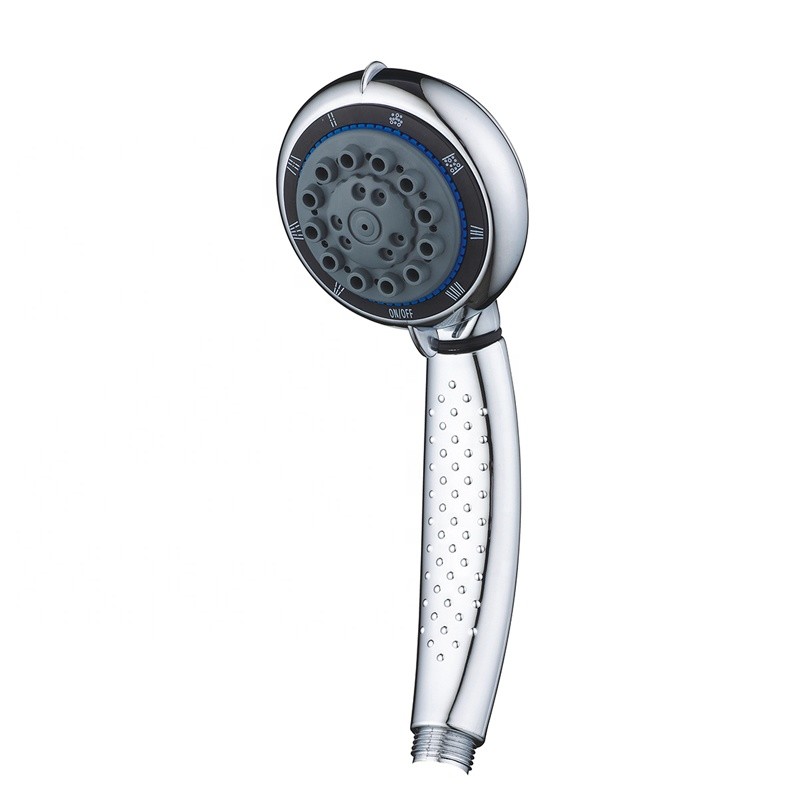 China Chrome Plated ABS Head Shower Head, 8 Modes Water Flow Spray Classical Style  European Market wholesale
